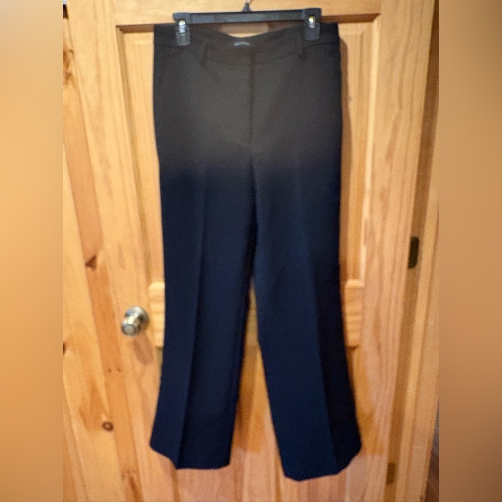 Ann Taylor Black Straight-Leg Dress Pants